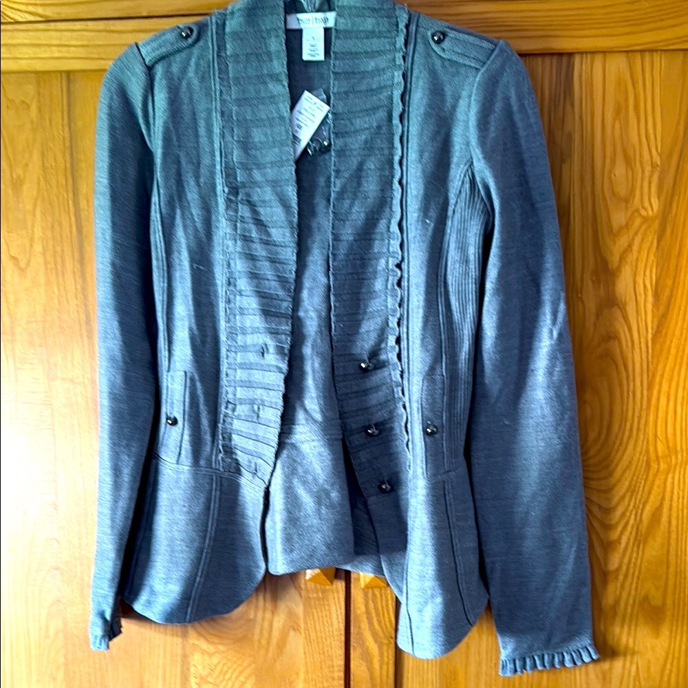 Women's Gray  White House Black Market sweater Jacket